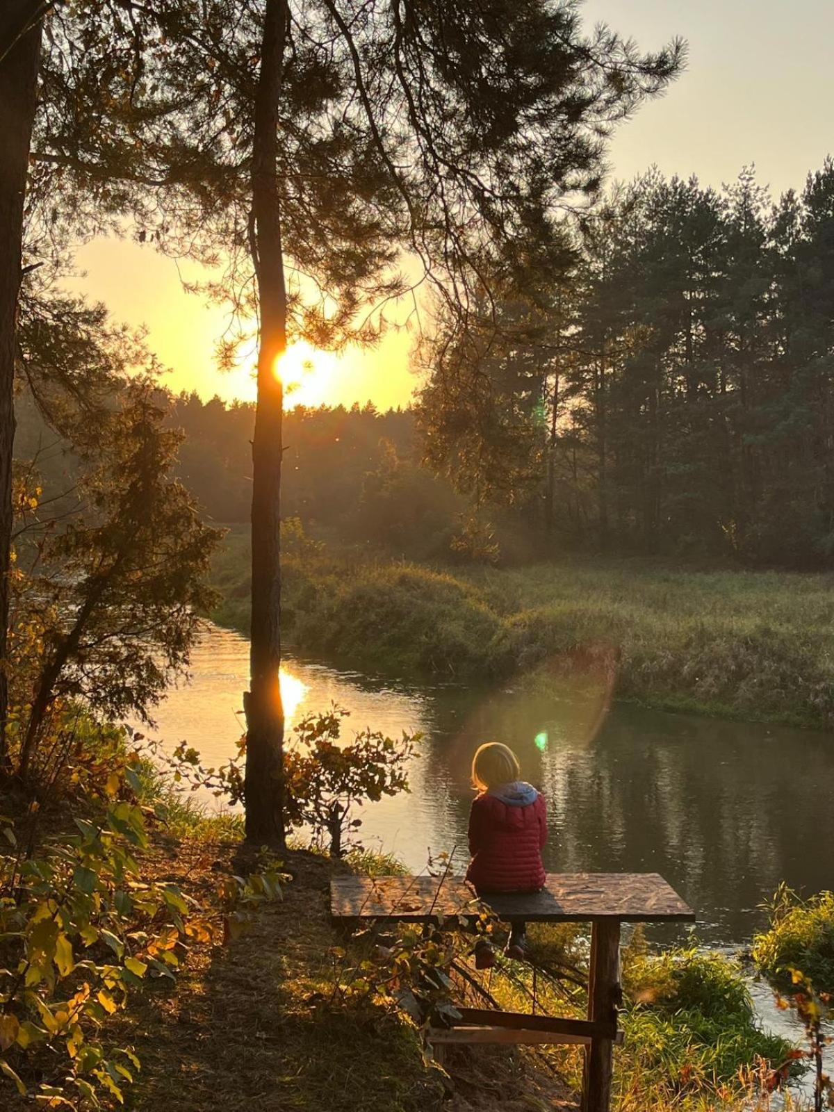 Przytulny Domek W Lesie Blisko Rzeki Ryczywol  Экстерьер фото